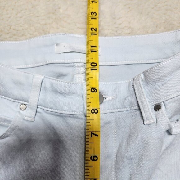 UNIQLO Skinny Jeans Blue Tapered Mid Rise Ultra Stretch Light Wash 12 (30 x 32) - Picture 6 of 8